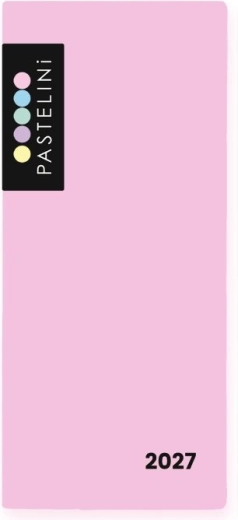 PASTELINI Monatskalender 2027 rosa im PVC-Umschlag