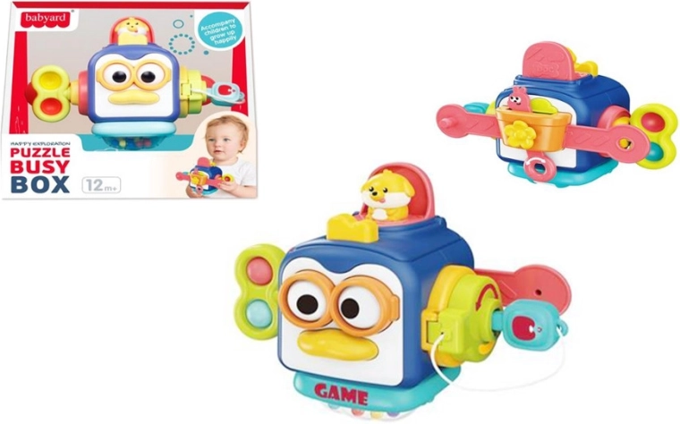 Interaktiver Lernwürfel (Busy Box) für Kleinkinder