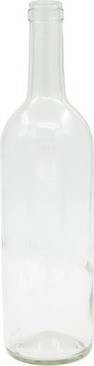 Glasflasche für Wein 750 ml weiß