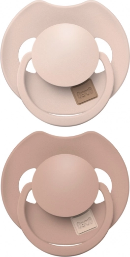 LOVI PRIME dynamische Silikonschnuller 18m+ Nude/Blush – 2 Stk.