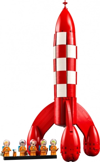 Ikonisches Raketendesign aus Tim-und-Struppi-Comics