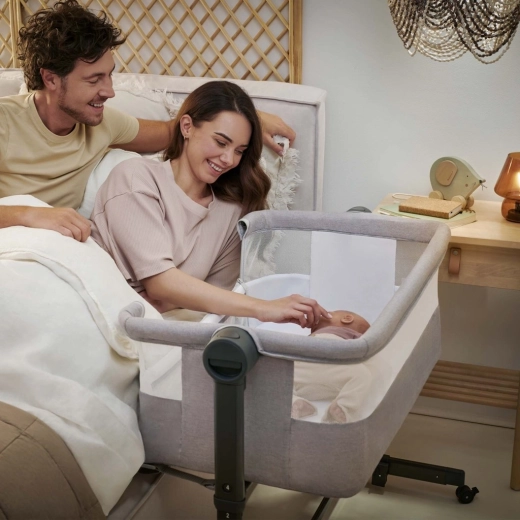 2 in 1: Beistellbett und freistehendes Babybett