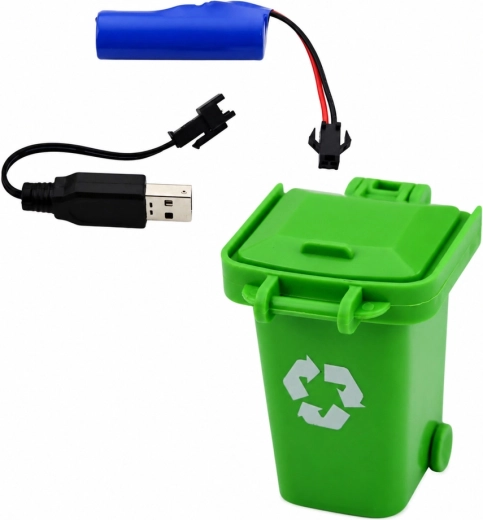 USB-Laden und Mülleimer im Lieferumfang
