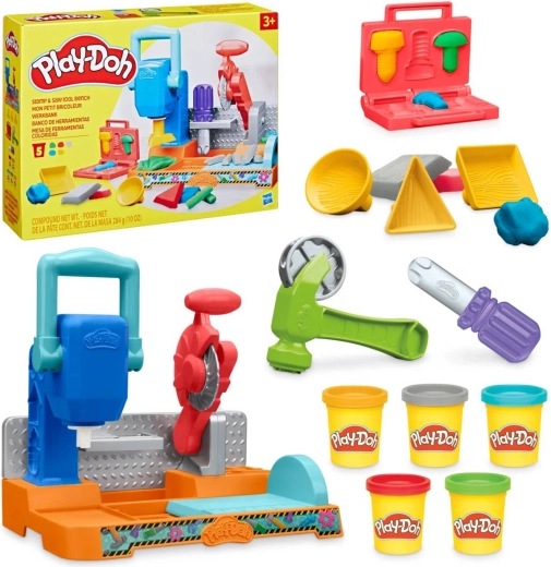 Hasbro Play-Doh bunte Werkstatt mit Knete und Werkzeugen