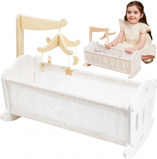 Holzwiege für Puppen PolarB von Viga