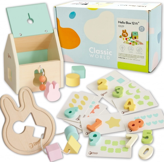 Classic World Pastell-Starterbox für Babys – erste Lernspiele 12–18 Monate