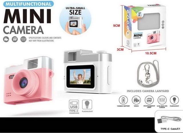 Mini-Fotokamera für Kinder mit USB-Ladefunktion