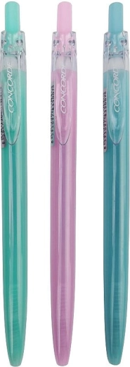 Kugelschreiber Concorde Crystal, Mix pastellfarbener Farben