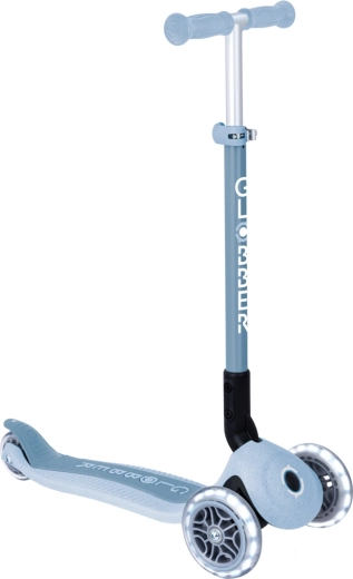 Kinderroller Globber Primo foldable lights ecologic in Blaubeere