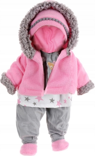 Wärmende Winterjacke mit Kapuze