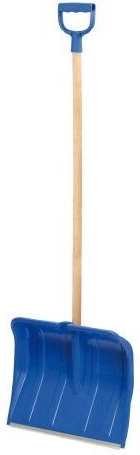 Kunststoff-Schneeschaufel 49 × 36 cm mit Aluminiumkante, zerlegt