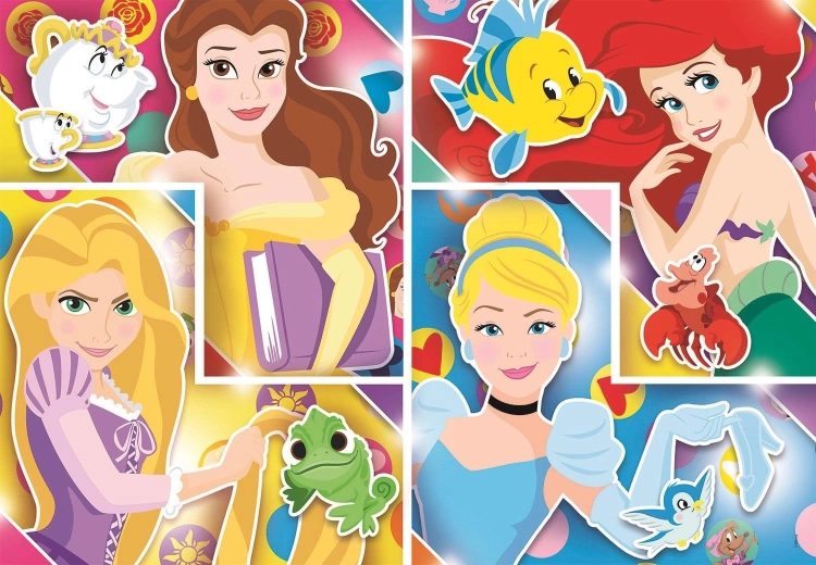 Puzzle Disney-Prinzessinnen mit Freunden 104 Teile