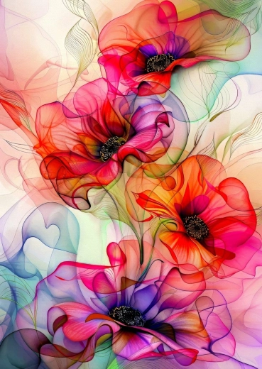 Enjoy Puzzle Bunte Blumenwellen 1000 Teile