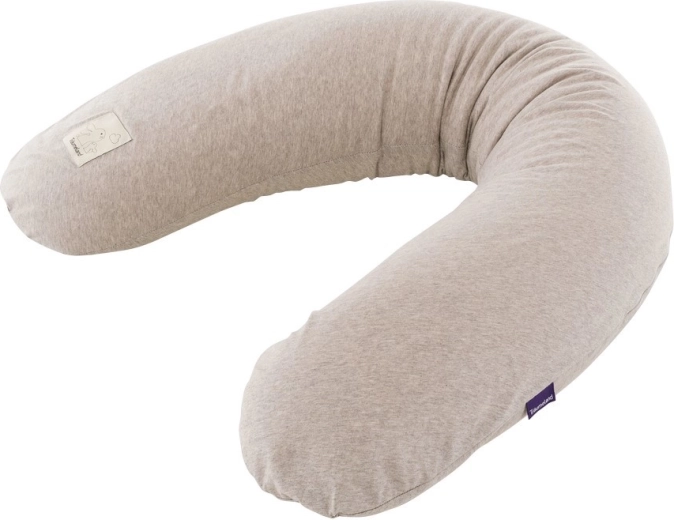 Träumeland Bezug für elastisches Stillkissen beige meliert