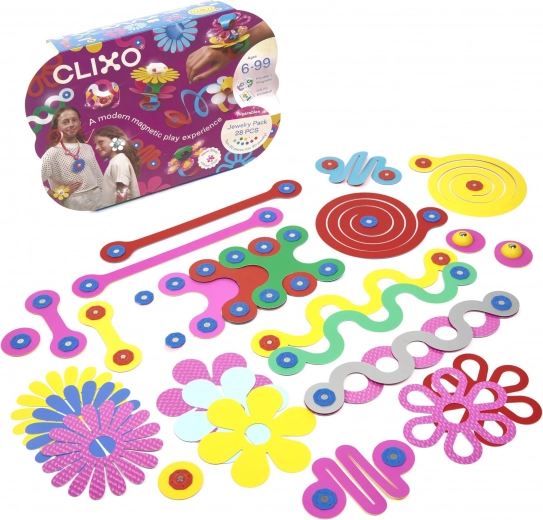 Clixo Jewelry magnetisches Schmuck-Bauset 28 Stück