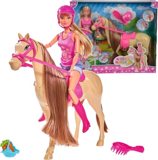 Steffi Love Reiterpuppe mit Pferd und Zubehör