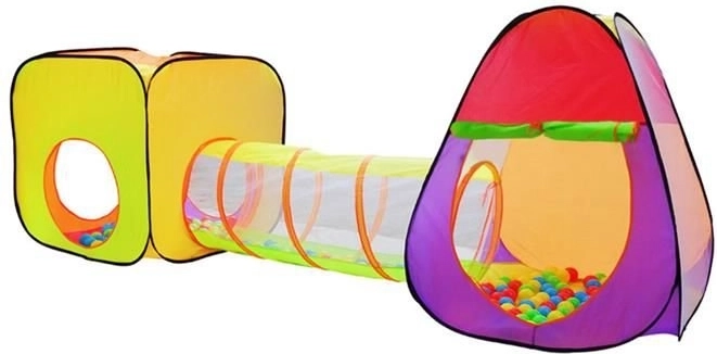 Kinder-Spielzelt mit Tunnel und 200 Bällen