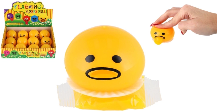 Antistress-Knetball Smiley mit Schleim 5 cm