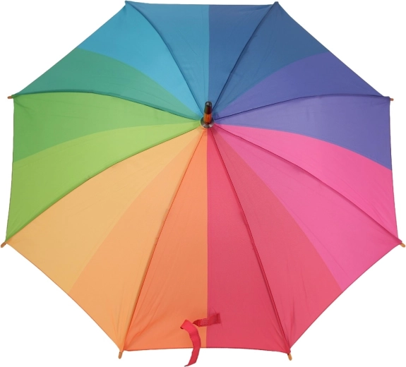 Regenbogen-Schirmdach, das jeden Regen aufhellt