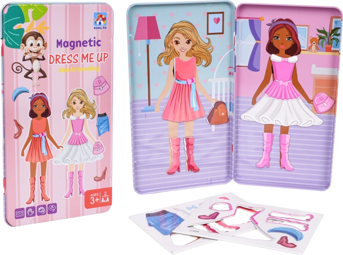 Magnetisches Metalletui für kleine Stylistinnen