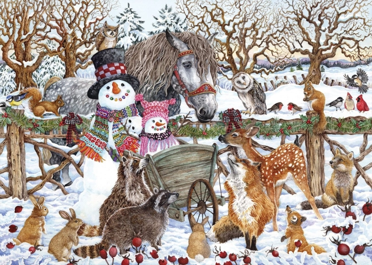 Puzzle Zwei Schneemänner 500 Teile ALIPSON