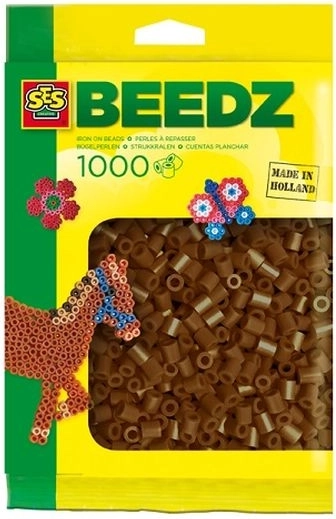 SES Creative Bügelperlen 1000 Stk., bronzefarben