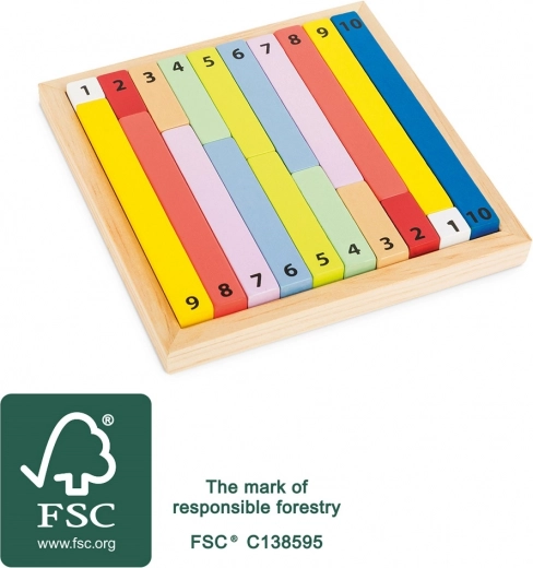Lehrreiche Farbtabelle SMALL FOOT aus FSC-Holz
