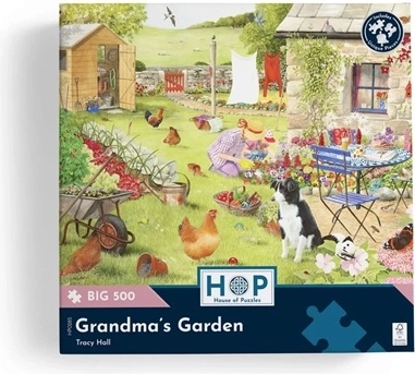 500 große Teile für bequemes Puzzeln