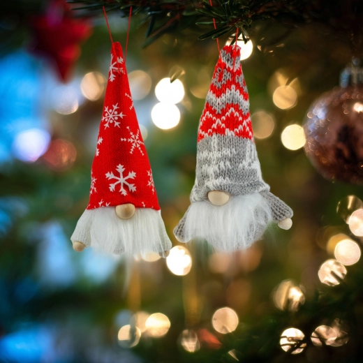 Weihnachtlicher skandinavischer Wichtel zum Aufhängen – 1 Stück
