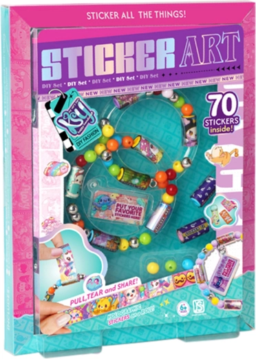 Kreatives Armband mit Aufklebern für Kinder