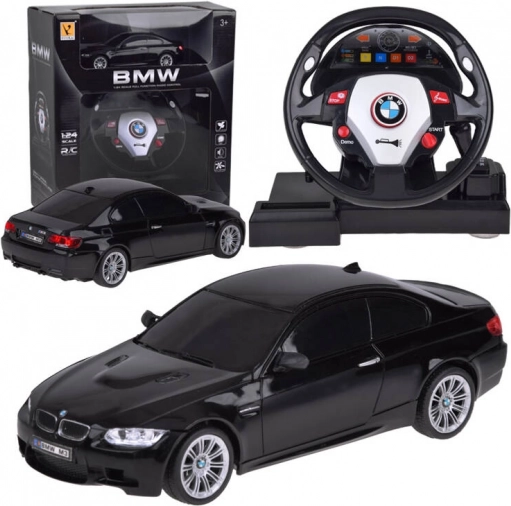 RC-Auto mit Lenkrad BMW M3 1:24 – unterhaltsames ferngesteuertes Sportauto für Kinder
