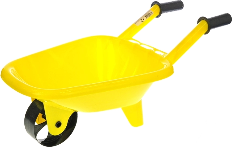 Plastisches Kinder-Schubkarrenrad gelb 60 × 25 × 30 cm