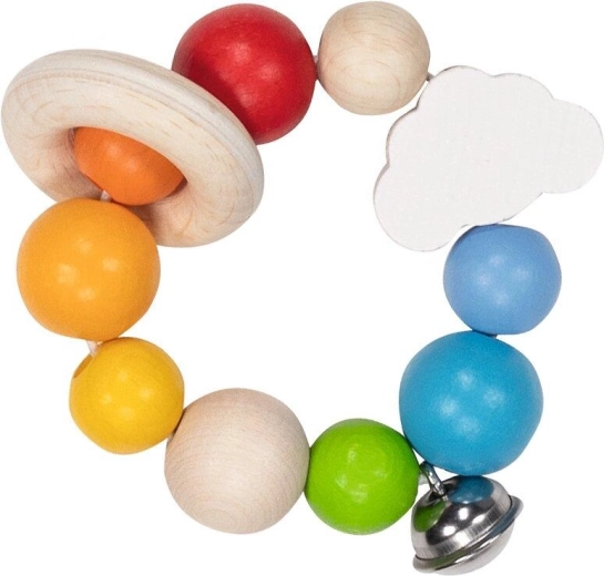 Elastischer, regenbogenfarbener Touch-Ring für Babys