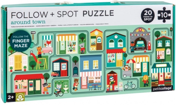 Labyrinth und Puzzle Stadt für Kinder von Petit Collage