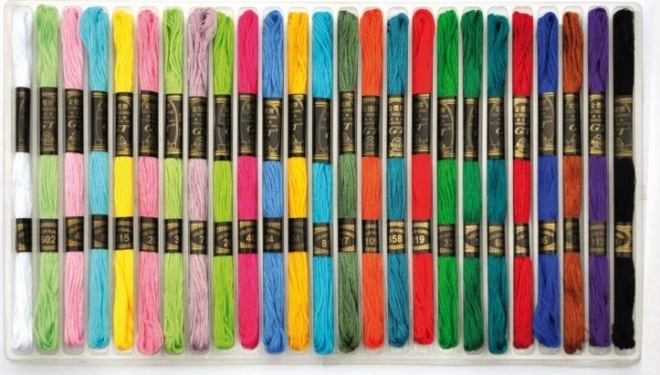 Playbox Stickgarn für Sticken und Basteln, 25 Stück