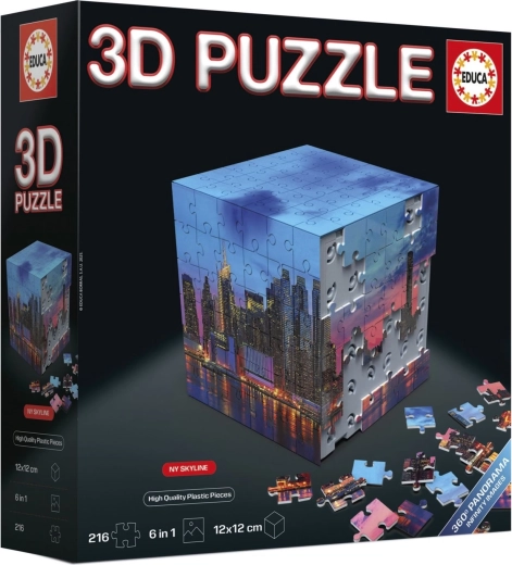 Educa 3D-Puzzle-Würfel New York 216 Teile