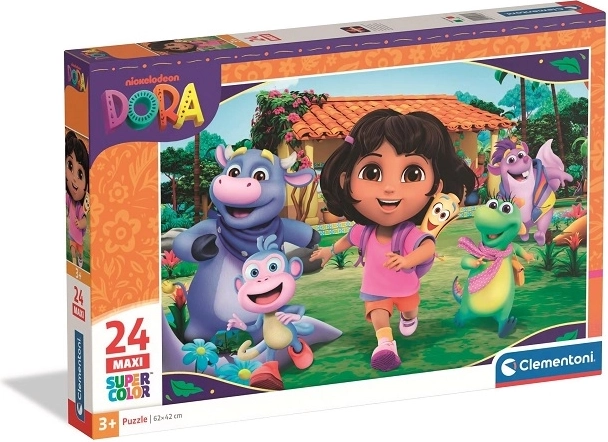 Clementoni Maxi SuperColor Puzzle Dora 24 Teile
