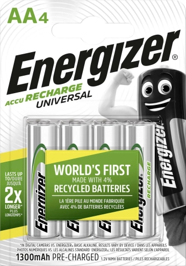 Energizer Universal AA Akkus 1300 mAh – 4 Stück