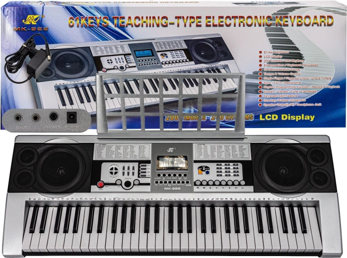 Elektronisches Keyboard MK-922 mit LCD-Display und 61 Tasten