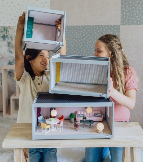 Leicht kombinierbar mit Lundby Puppenhäusern und Zubehör