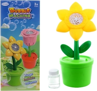 Batteriebetriebene Seifenblasenmaschine in Blumenform