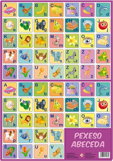 Pexeso Alphabet – kindgerechtes Memo-Spiel