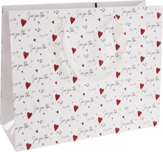 Geschenkpapiertüte „Nur für dich“ 32 × 12 × 26 cm