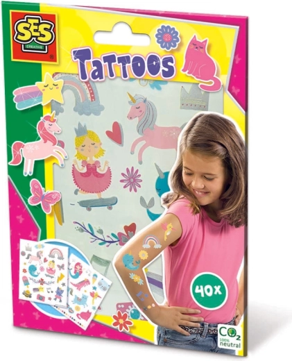 SES Tattoos für Mädchen, 40 Stück