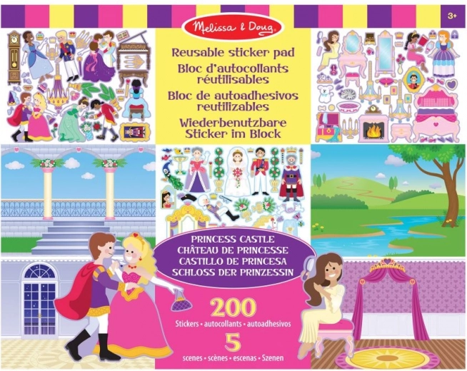 Wiederverwendbare Aufkleber – Prinzessinnenschloss