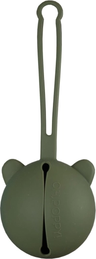 Oh, poppy! Nola Silikon-Etui für Schnuller, grün - 1 Stück