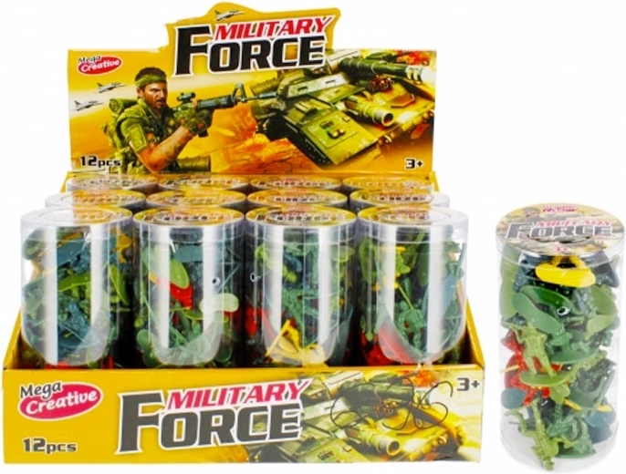 Set aus Plastik-Soldaten Army in Tube (46 Stk.)