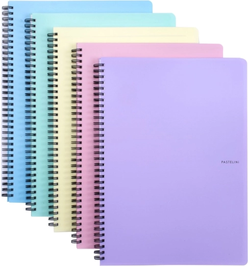 Ringbuch A4 mit Doppelspirale PASTELINI, Pastellfarben