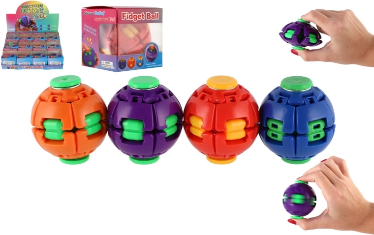 Antistress-Knautsch- und Dreh-Gyro-Ball – 1 Stück