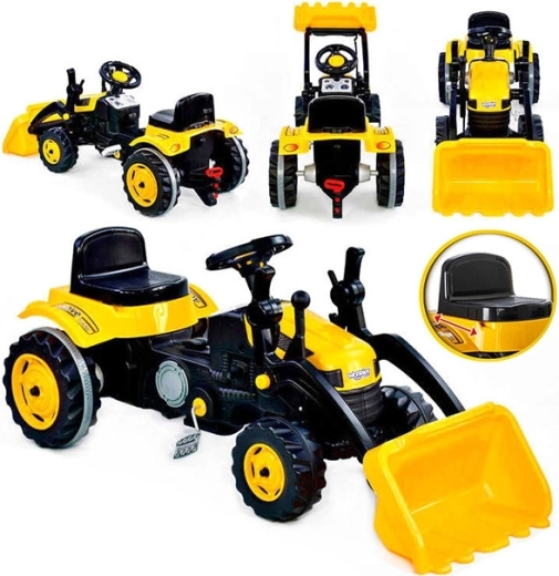Trettraktor Woopie MaxTrac Classic mit Frontschaufel